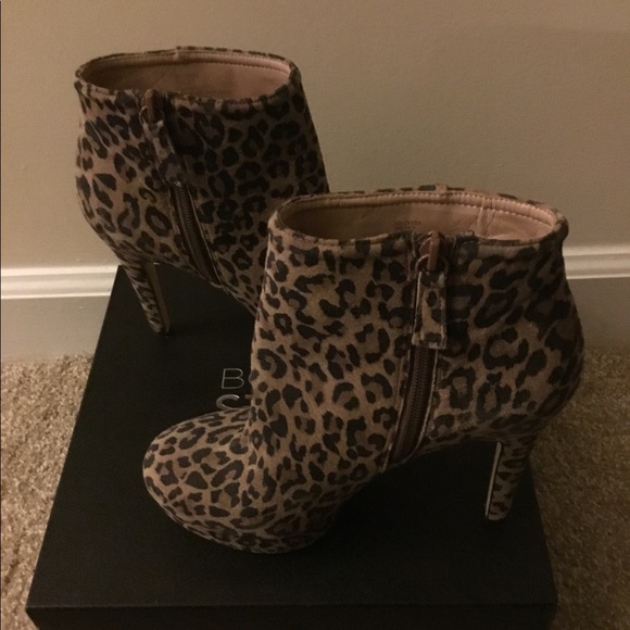 Sole Society Lyssa Leopard Platform Booties - Picture 2 of 6